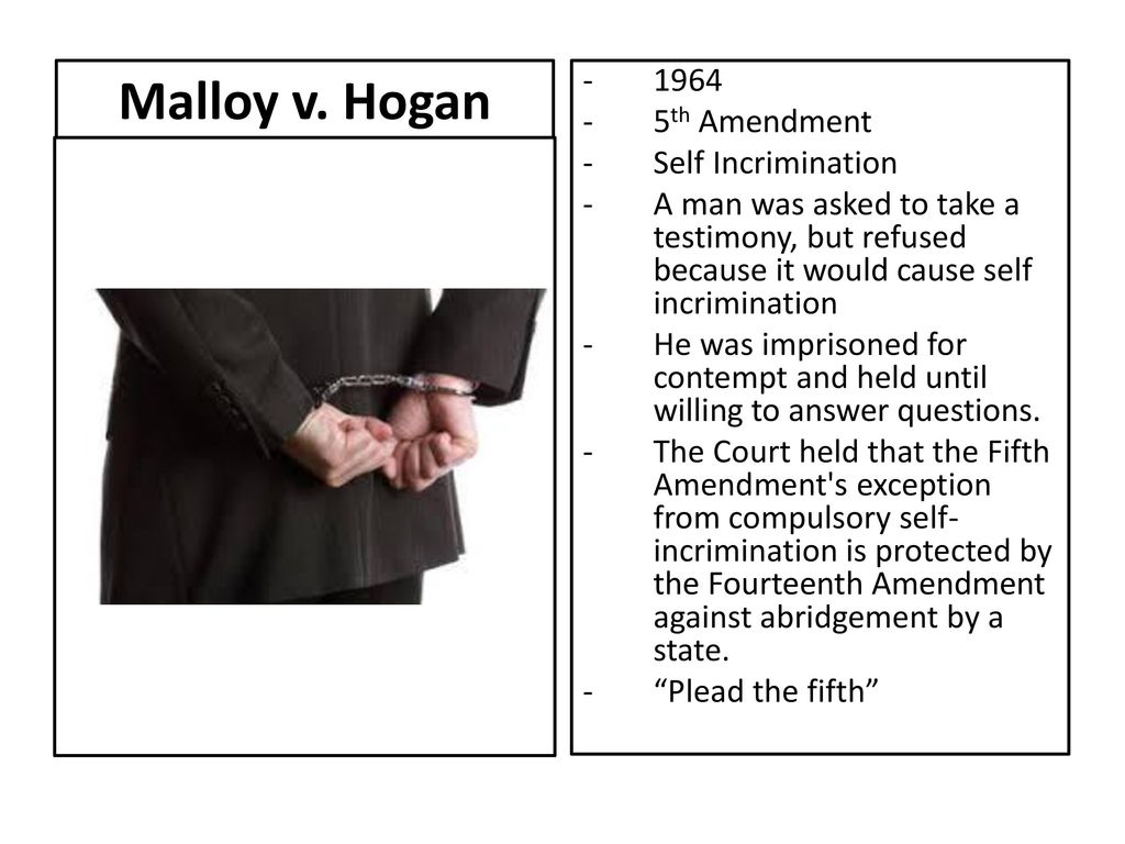 Malloy v discount hogan significance